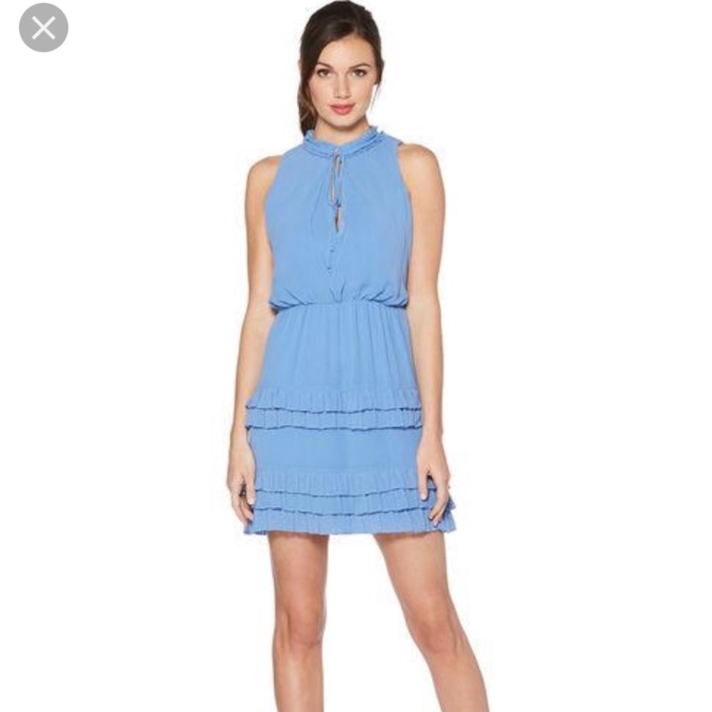 NWT Laundry by Shelly Segal Tiered Chiffon Dress